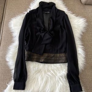 Black long sleeve blouse